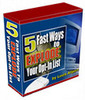Thumbnail 5 Fast Ways to Explode Your Opt-In List With Master RR