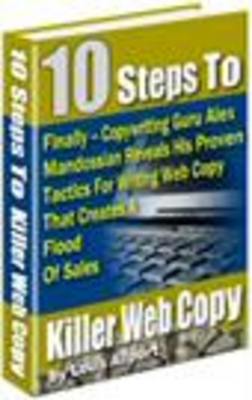 Product picture 10 Steps To Killer Web Copy With Master Resale rights