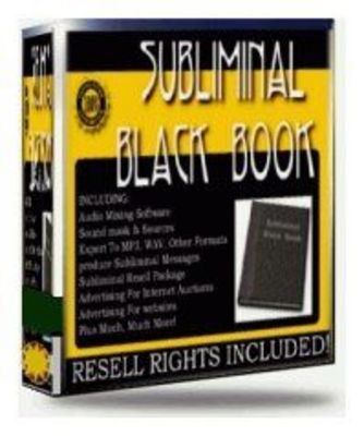 Product picture Subliminal Black Book With Master Resalel Rights
