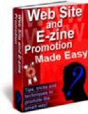 Product picture Web Site and E-zine Promotion Made Easy With MRR