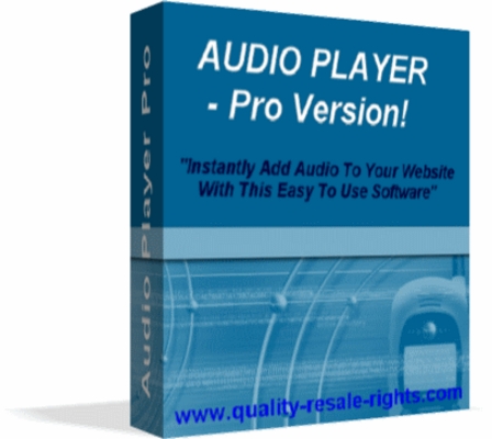 Product picture Audio Player Pro Software With Master Resalel Rights